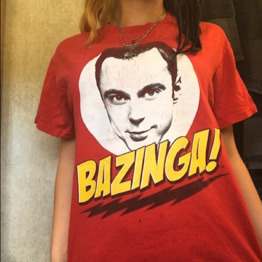 BAZINGA! Big Bang theory t shirt❤️‼️
